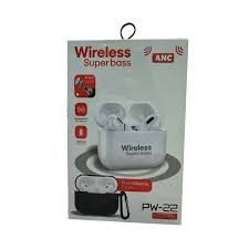 PW 22 Earbuds charging case with earbuds inside