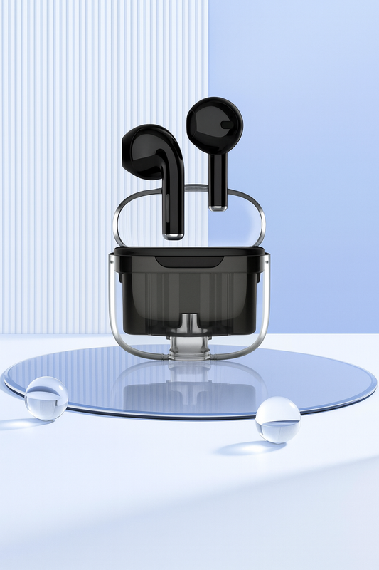 Close-up view of AT 12 Plus Earbuds showing in-ear design
