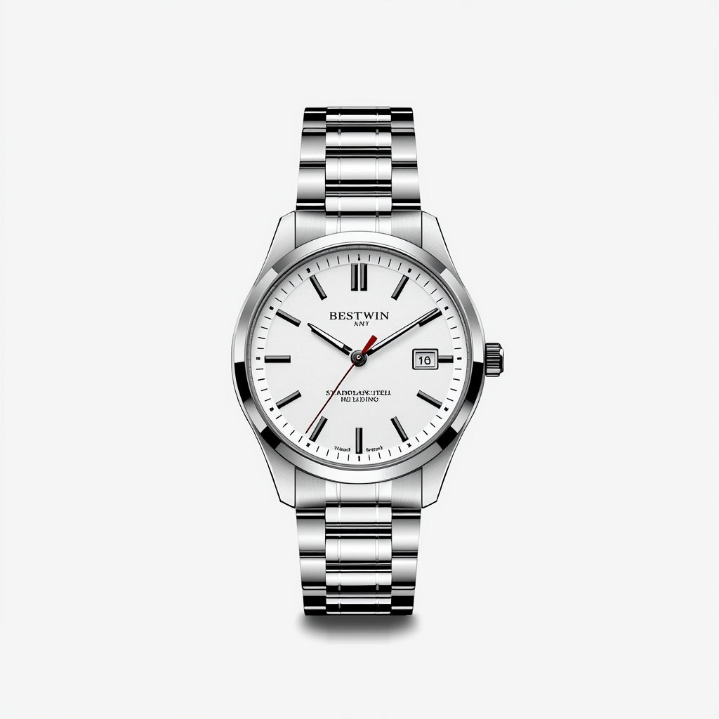 Classic White Dial Watch for Daily and Formal Wear