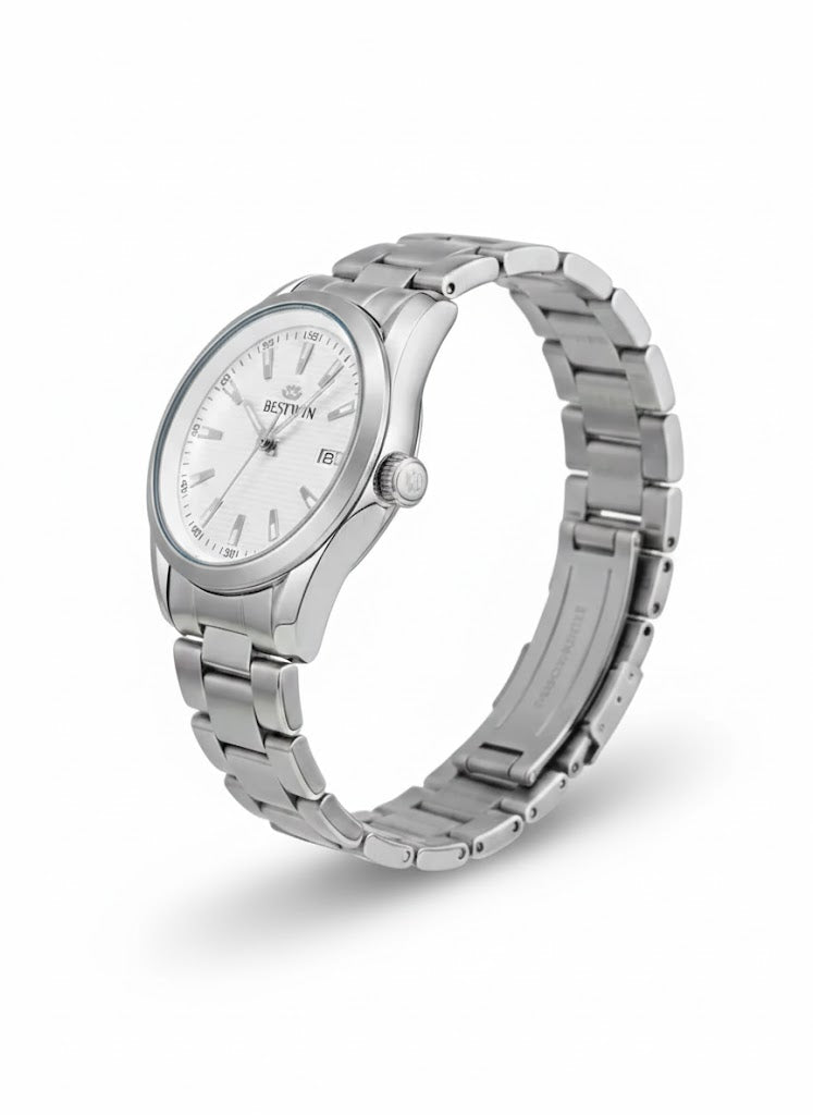 Classic White Dial Watch for Daily and Formal Wear